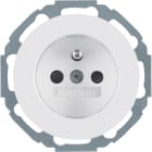 HAGER BOCCHIOTTI - Presa con spinotto di messa a terra Serie R.classic bianco polare lucido