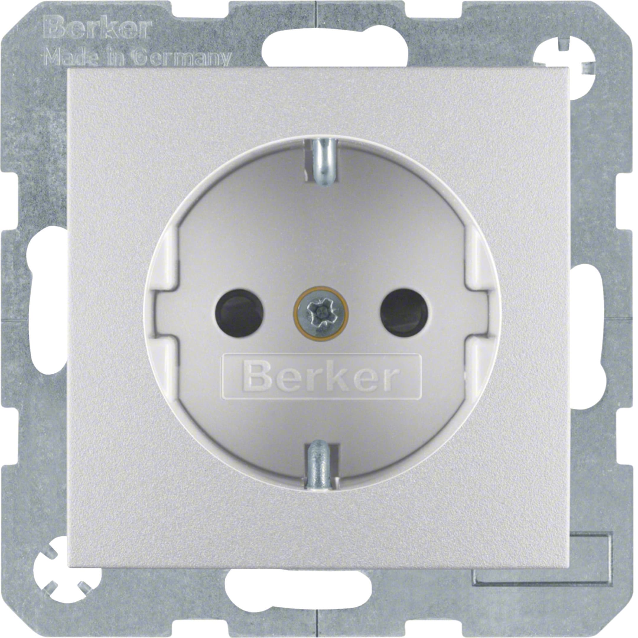 HAGER BOCCHIOTTI - Presa SCHUKO Serie B.7 alu opaco, verniciato
