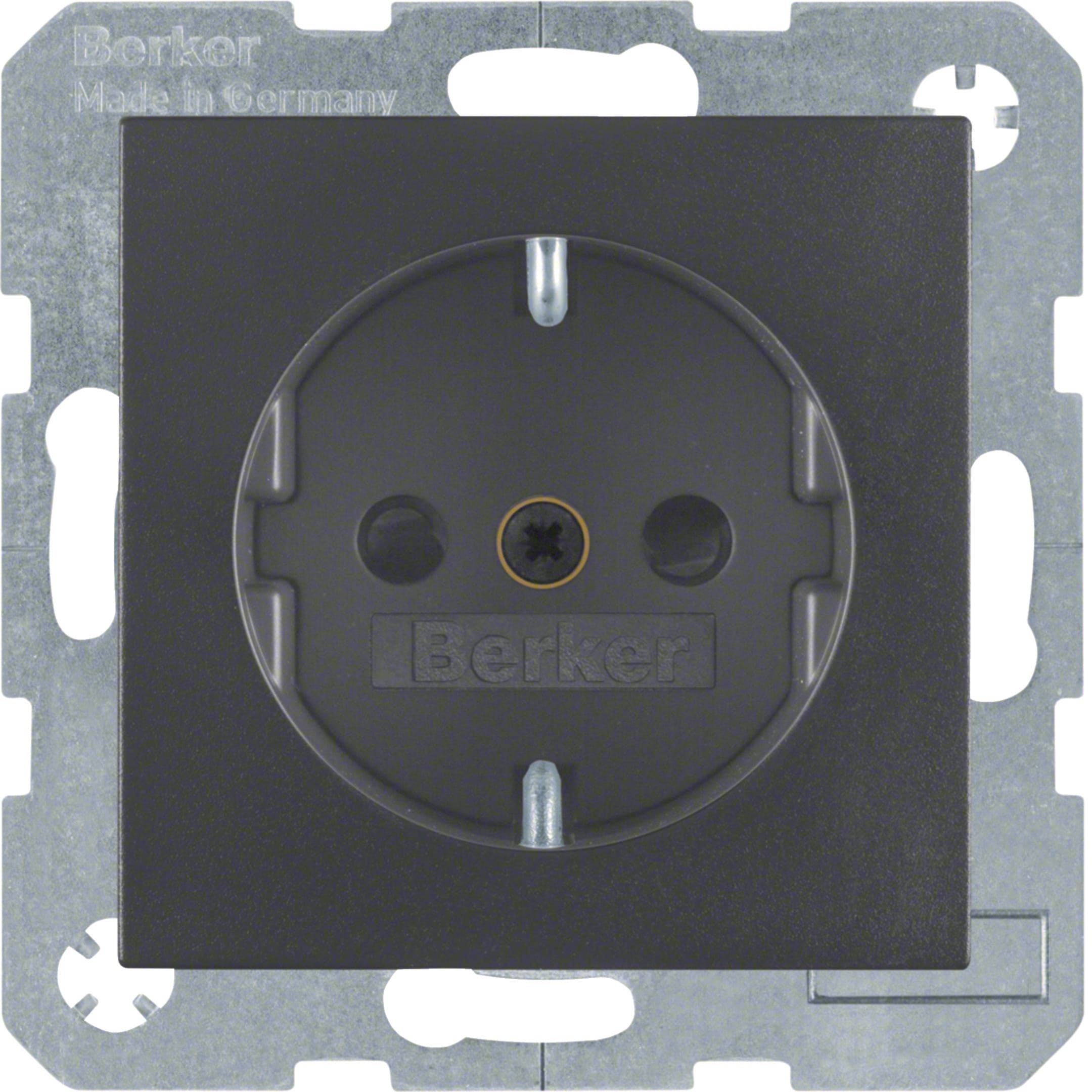 HAGER BOCCHIOTTI - Presa SCHUKO Serie B.3/B.7 antracite opaco