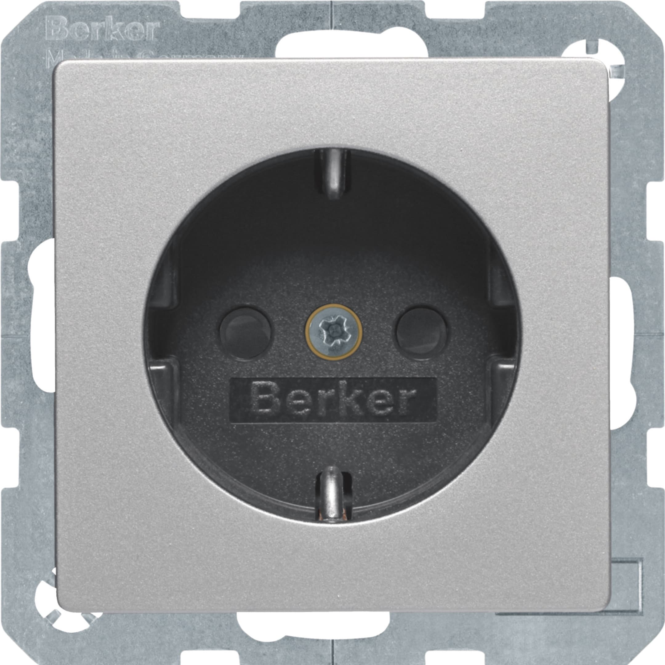 HAGER BOCCHIOTTI - Presa SCHUKO Berker Q.1/Q.3 alu velluto, verniciato