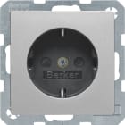 HAGER BOCCHIOTTI - Presa SCHUKO Berker Q.1/Q.3 alu velluto, verniciato