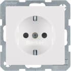 HAGER BOCCHIOTTI - Presa SCHUKO Berker Q.1/Q.3 bianco polare velluto
