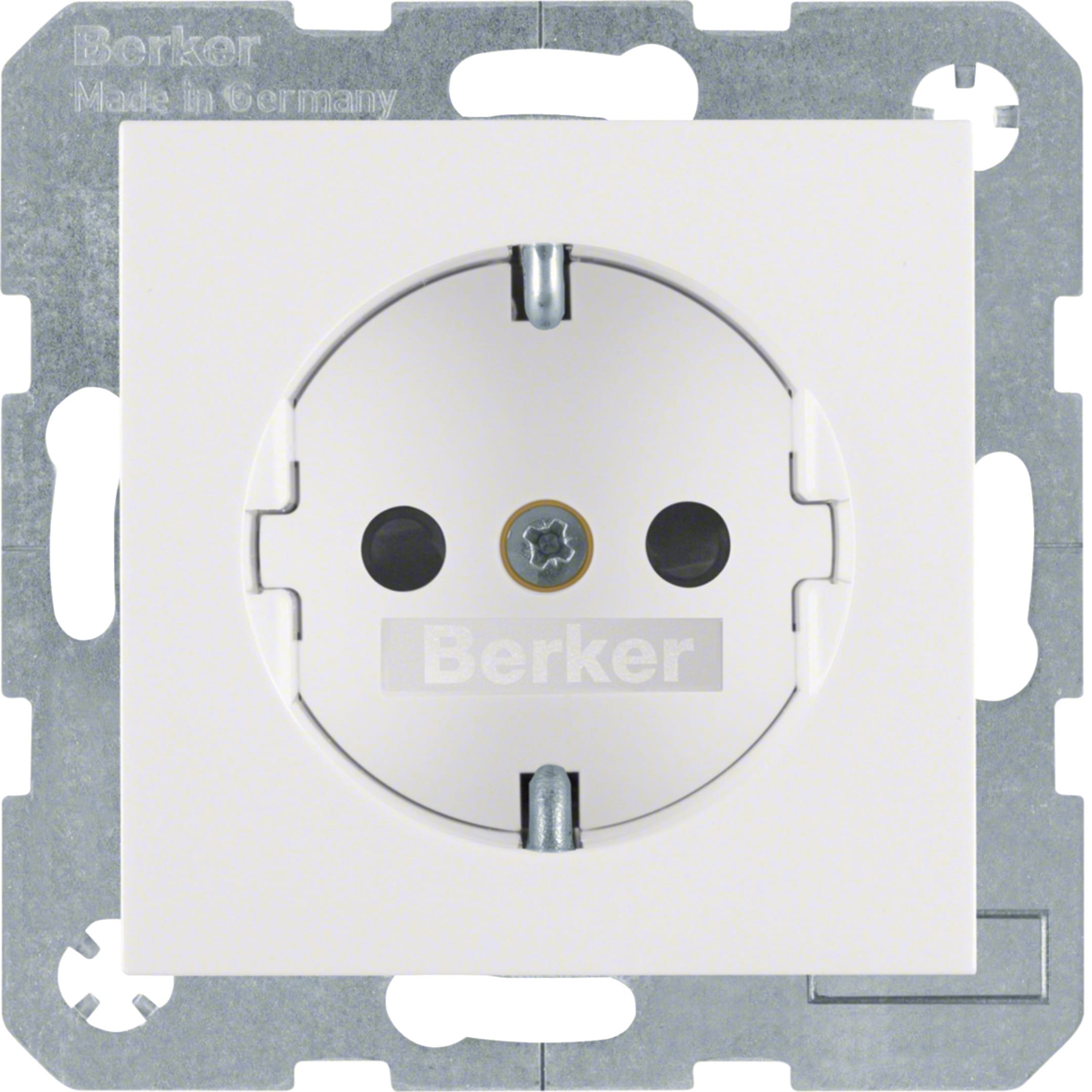 HAGER BOCCHIOTTI - Presa SCHUKO Serie S.1/B.3/B.7 bianco polare lucido