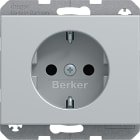 HAGER BOCCHIOTTI - Presa SCHUKO Berker K.5 alu, alluminio anodizzato