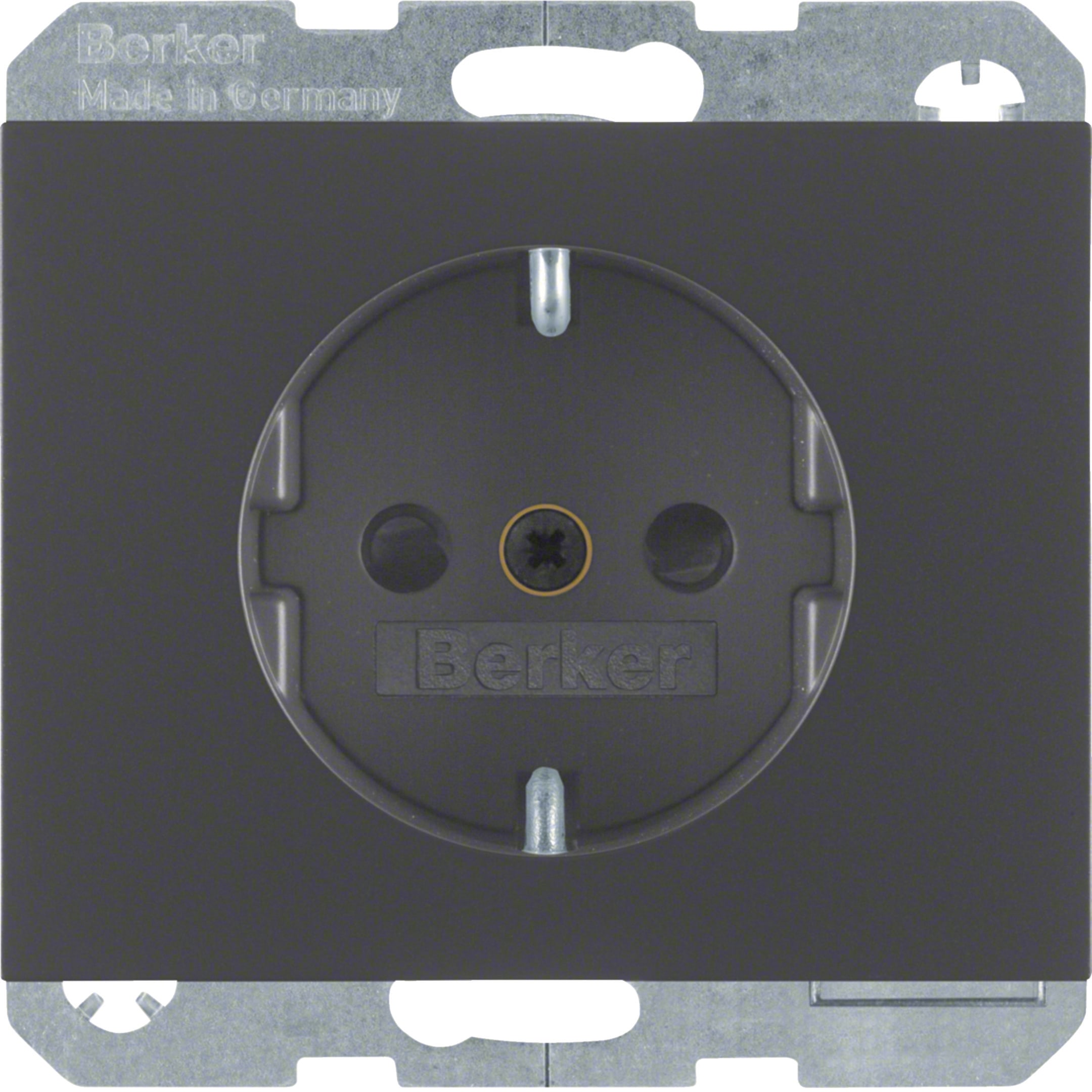 HAGER BOCCHIOTTI - Presa SCHUKO Berker K.1 antracite opaco, verniciato