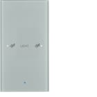 HAGER BOCCHIOTTI - Sensore vetro KNX singolo comfort KNX - Serie TS Sensor vetro alu