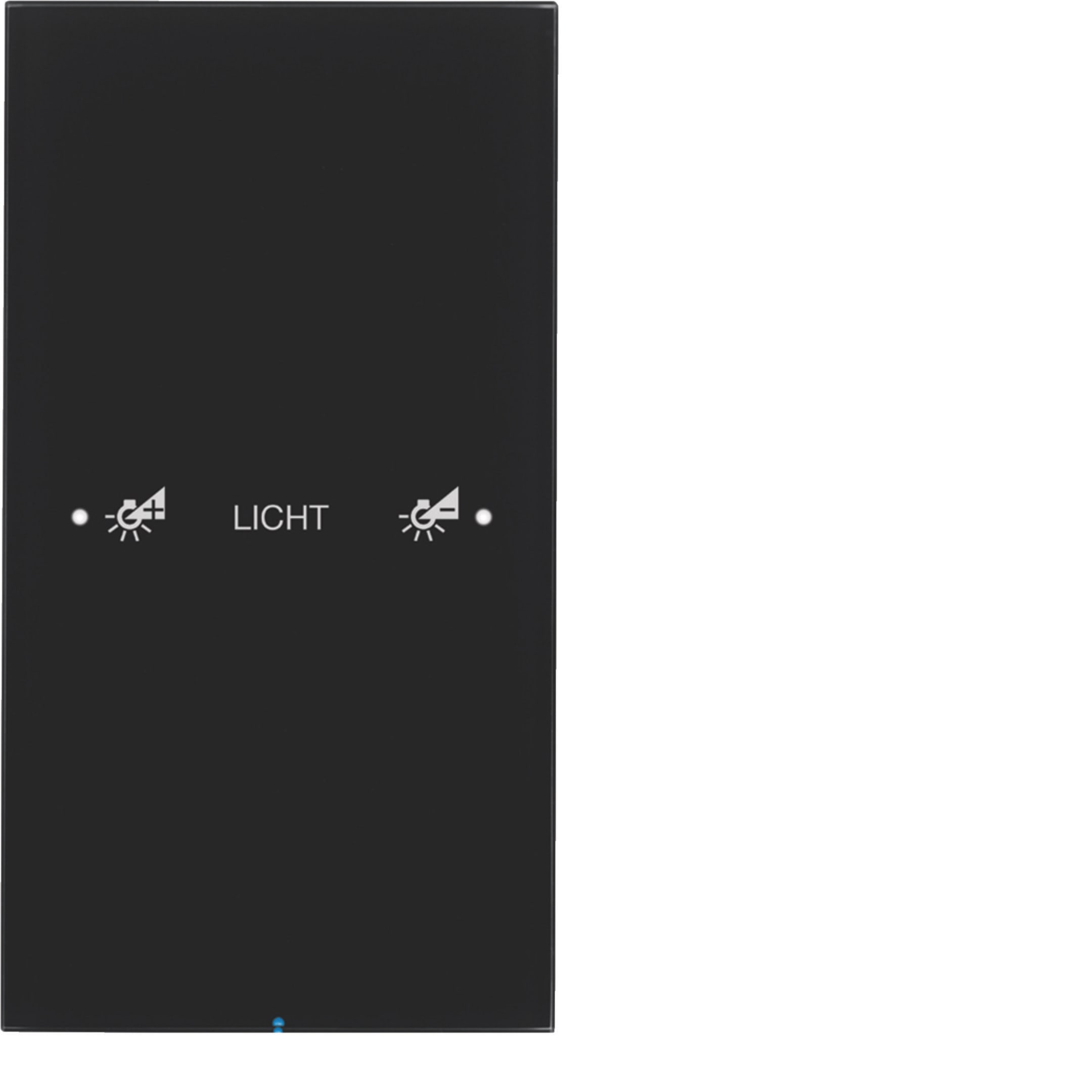 HAGER BOCCHIOTTI - Sensore touch singolo comfort KNX - Serie R.3 vetro nero
