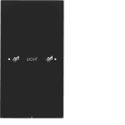 HAGER BOCCHIOTTI - Sensore touch singolo comfort KNX - Serie R.3 vetro nero