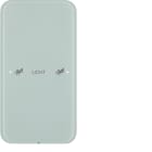 HAGER BOCCHIOTTI - Sensore touch singolo comfort KNX - Serie R.1 vetro bianco polare