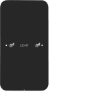 HAGER BOCCHIOTTI - Sensore touch singolo comfort KNX - Serie R.1 vetro nero