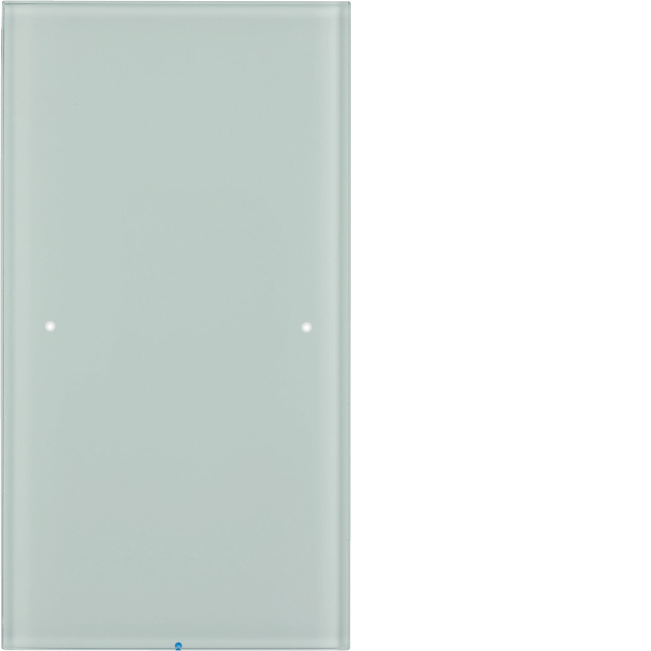 HAGER BOCCHIOTTI - Sensore touch singolo comfort KNX - Serie R.3 vetro bianco polare