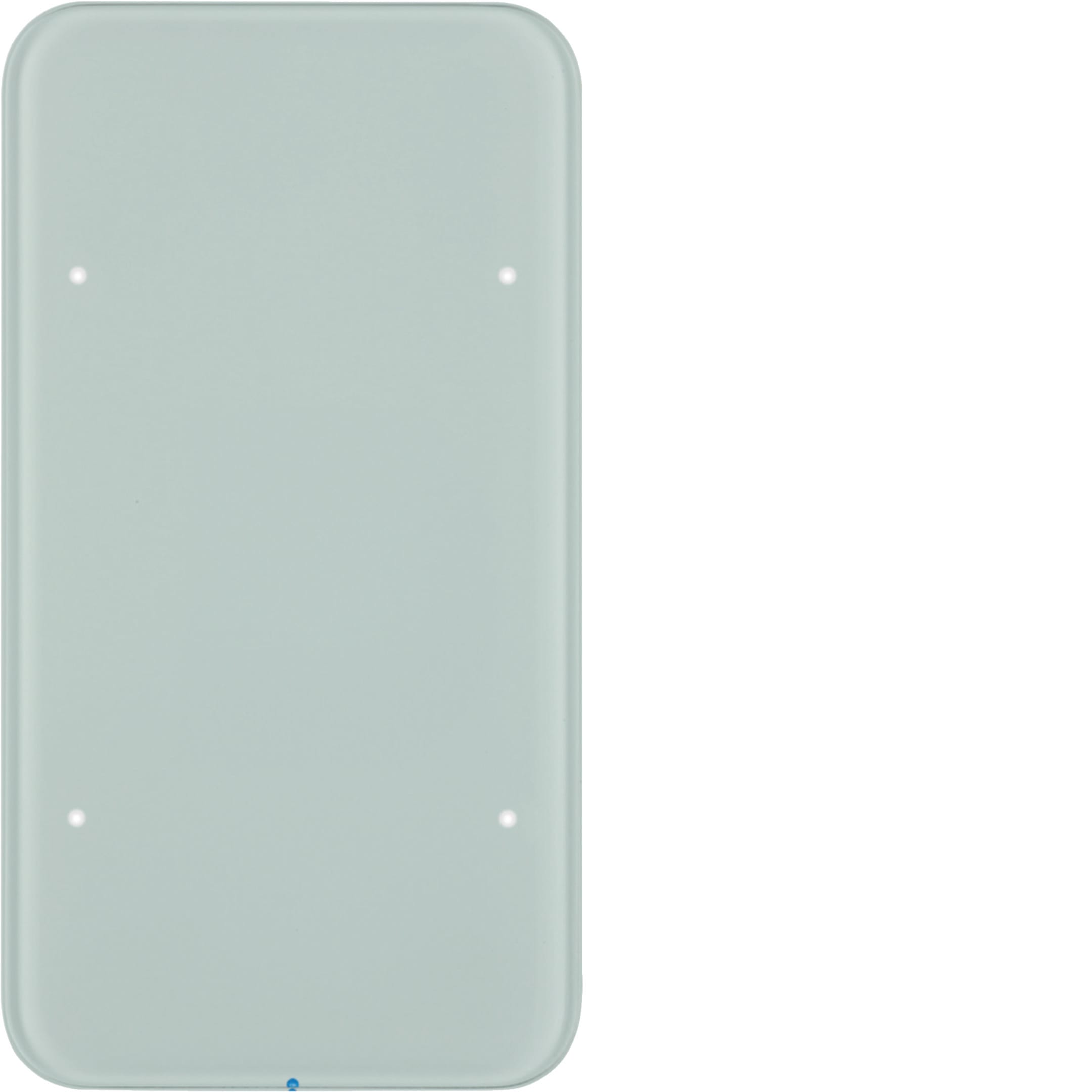 HAGER BOCCHIOTTI - Sensore touch singolo comfort KNX - Serie R.1 vetro bianco polare