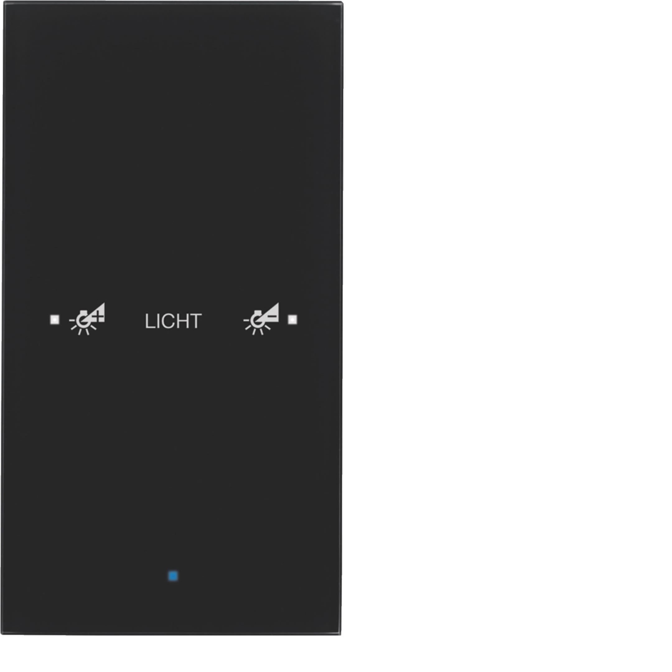 HAGER BOCCHIOTTI - Sensore vetro KNX singolo comfort KNX - Serie TS Sensor vetro nero