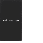 HAGER BOCCHIOTTI - Sensore vetro KNX singolo comfort KNX - Serie TS Sensor vetro nero