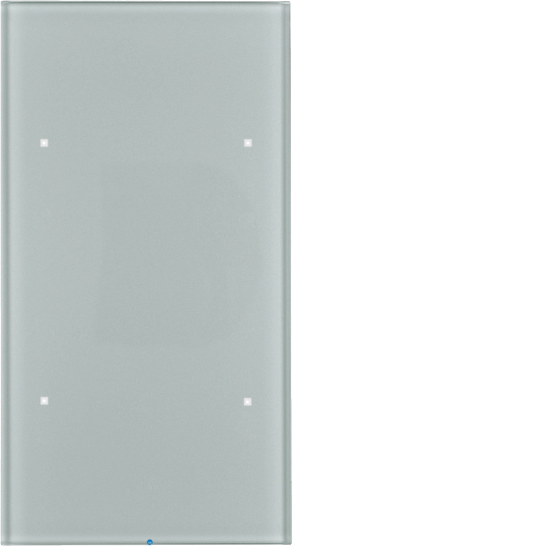 HAGER BOCCHIOTTI - Sensore touch doppio comfort?con accoppiatore bus KNX?Berker TS Sensor vetro alu