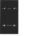 HAGER BOCCHIOTTI - Sensore touch doppio comfort KNX - Serie R.3 vetro nero