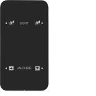 HAGER BOCCHIOTTI - Sensore touch doppio comfort KNX - Serie R.1 vetro nero