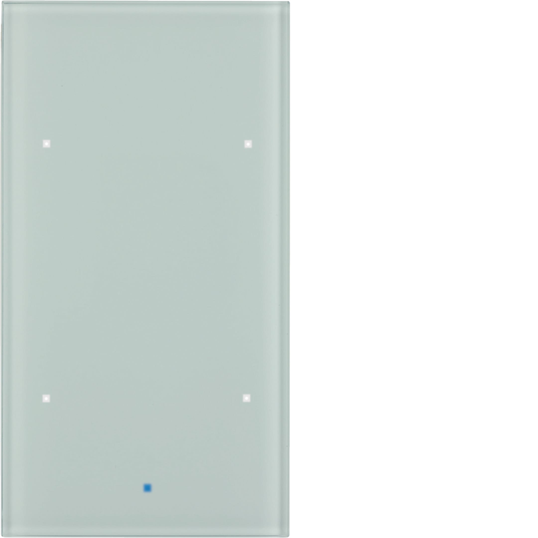 HAGER BOCCHIOTTI - Sensore vetro KNX doppio comfort KNX - Serie TS Sensor vetro bianco polare