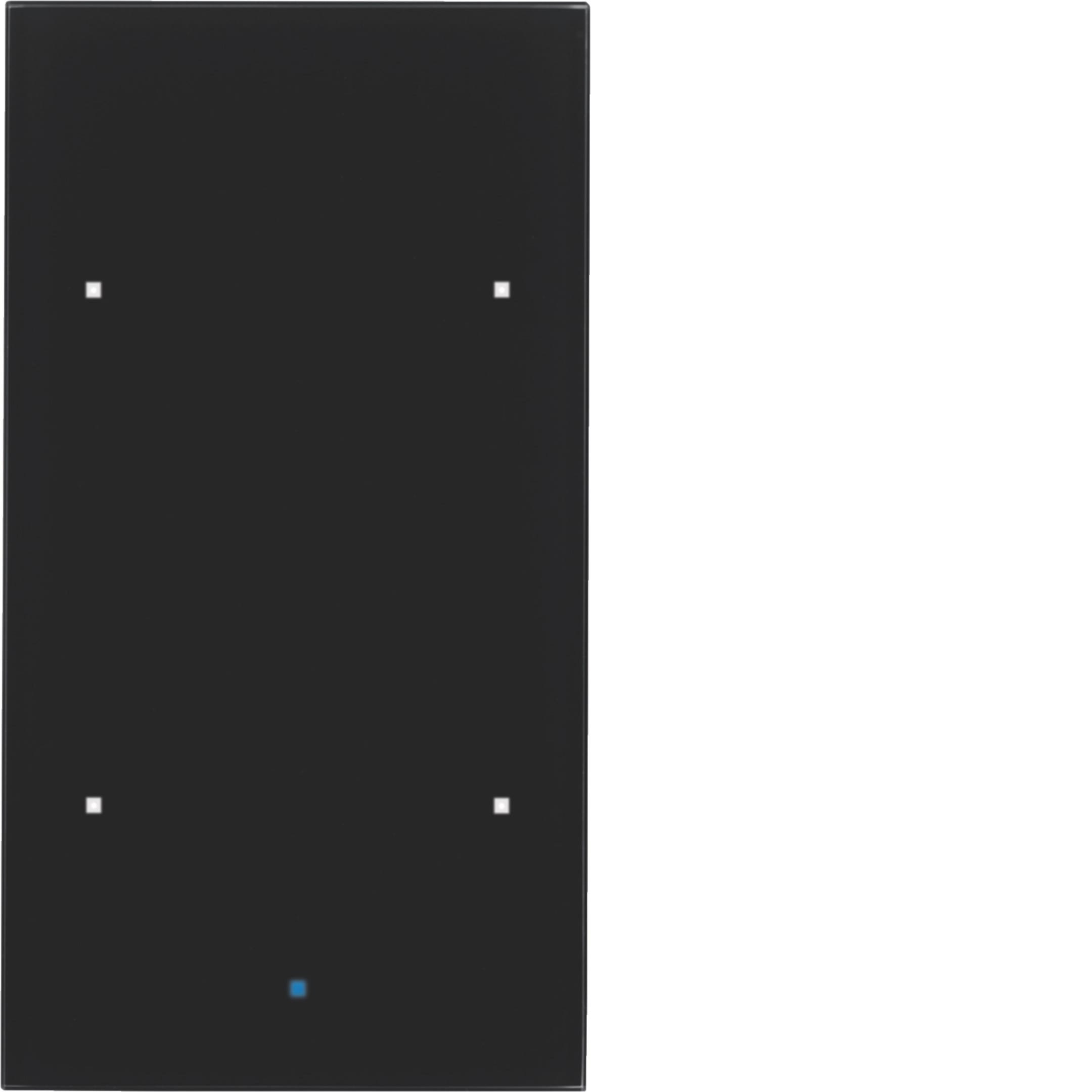 HAGER BOCCHIOTTI - Sensore touch doppio comfort?con accoppiator bus KNX?Berker TS Sensor vetro nero