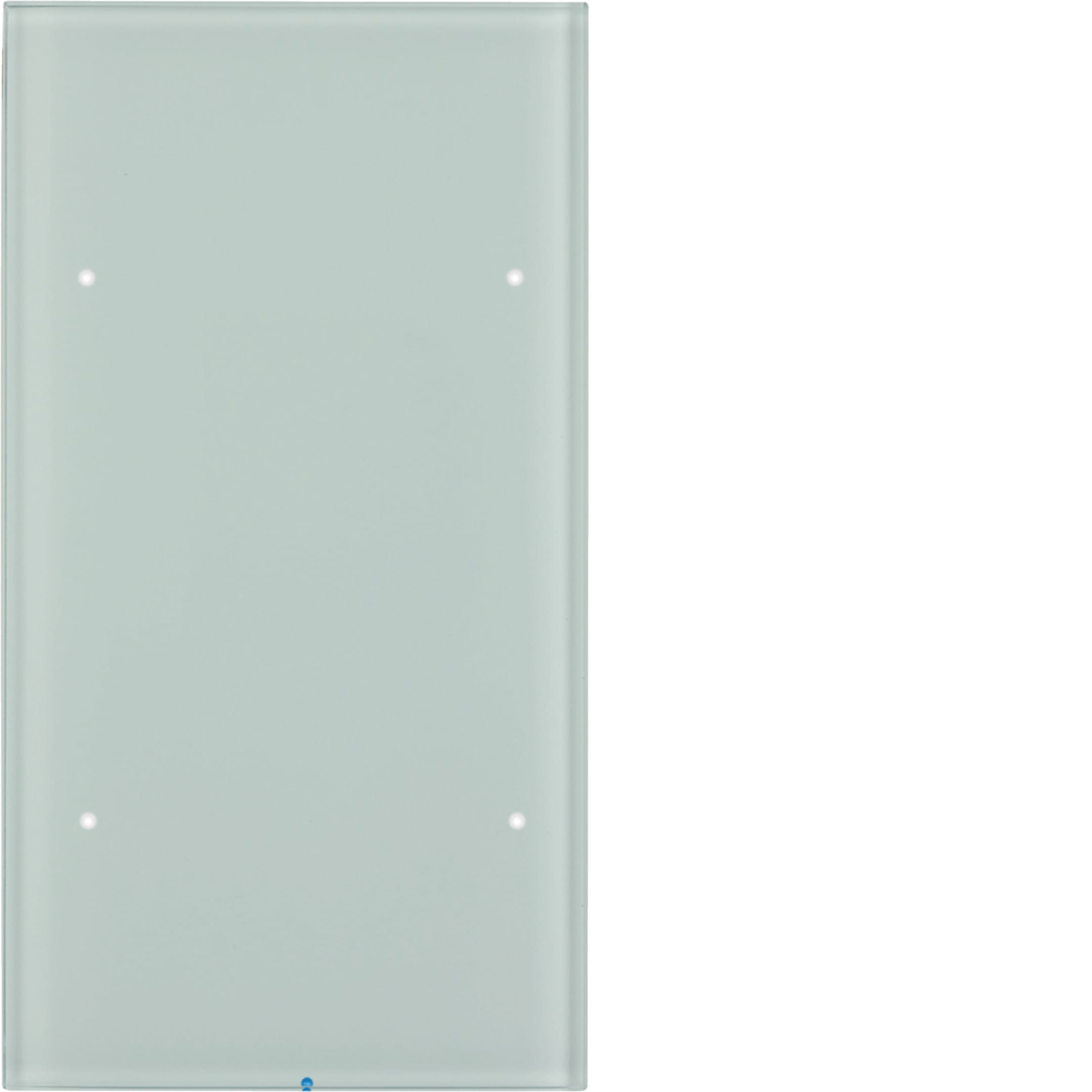 HAGER BOCCHIOTTI - Sensore touch doppio comfort KNX - Serie R.3 vetro bianco polare