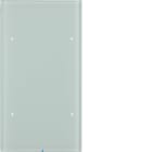 HAGER BOCCHIOTTI - Sensore touch doppio comfort KNX - Serie R.3 vetro bianco polare