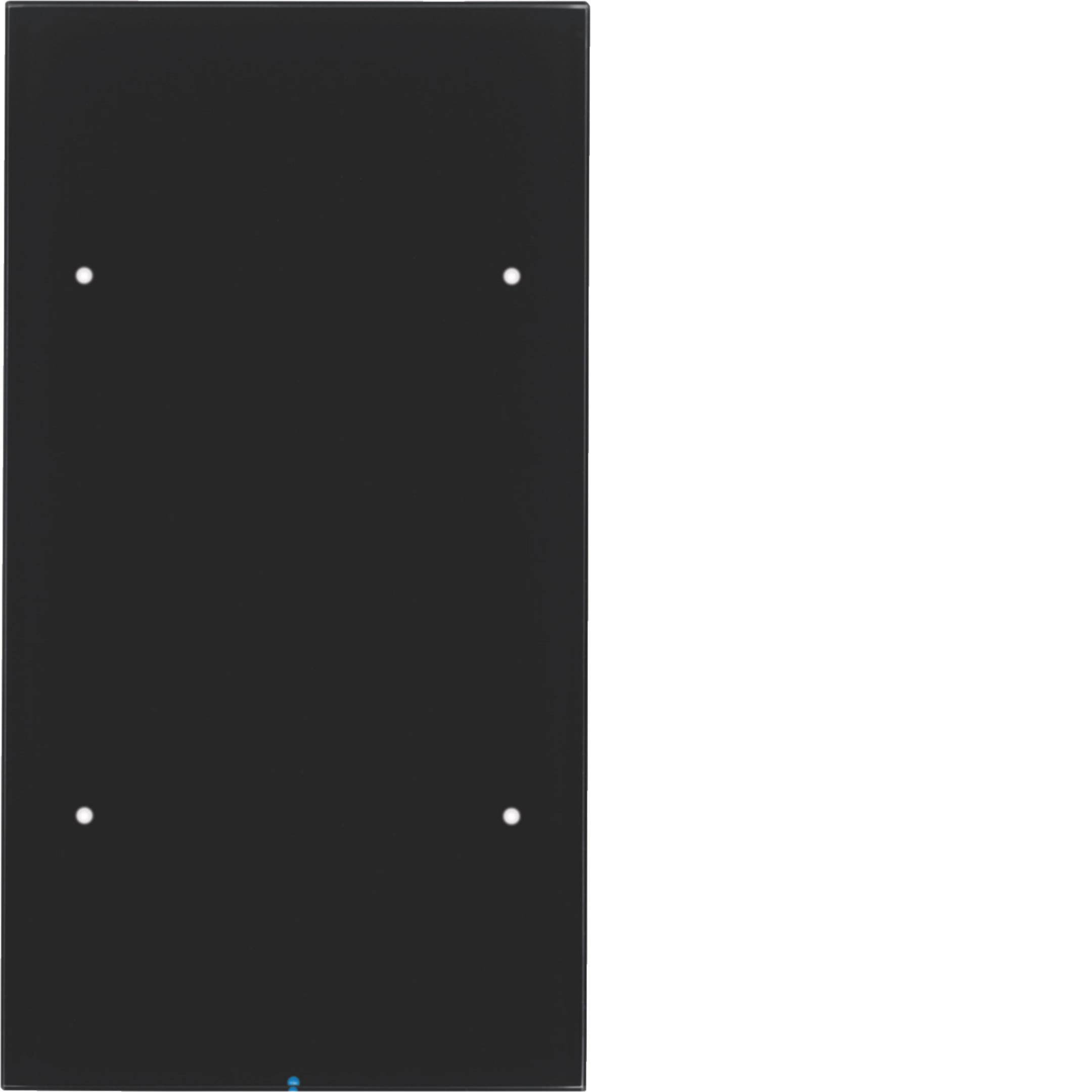 HAGER BOCCHIOTTI - Sensore touch doppio comfort KNX - Serie R.3 vetro nero