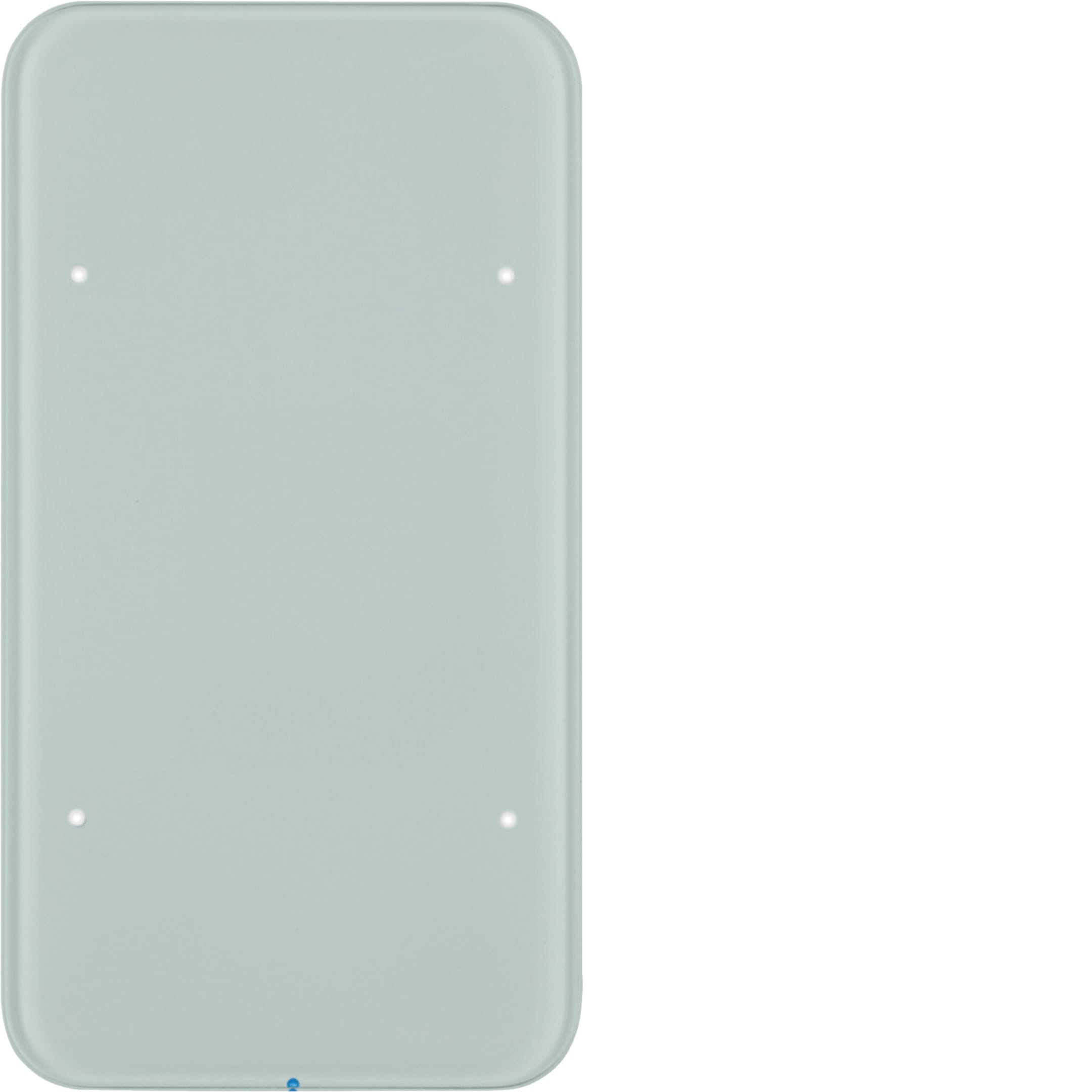 HAGER BOCCHIOTTI - Sensore touch doppio comfort KNX - Serie R.1 vetro bianco polare