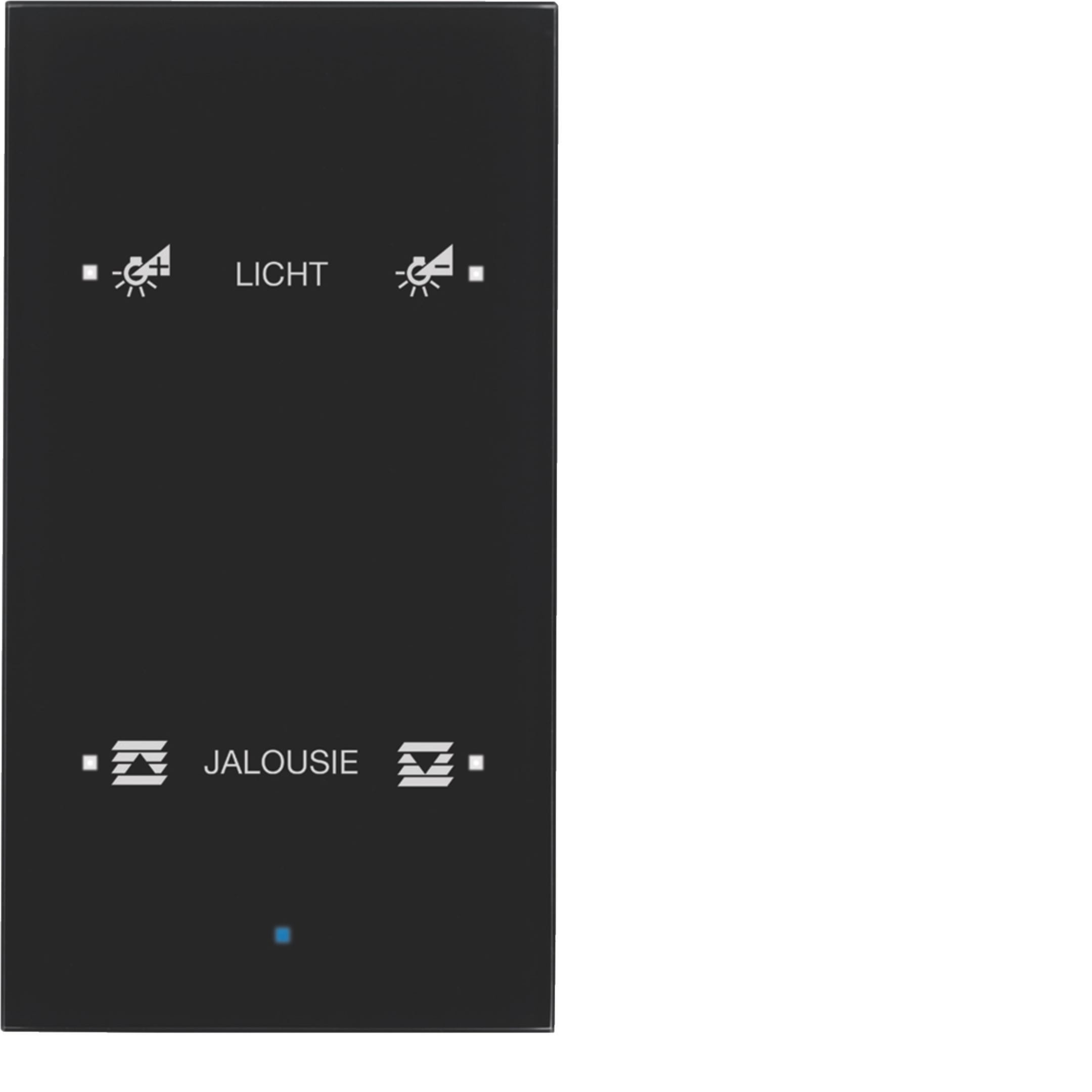 HAGER BOCCHIOTTI - Sensore vetro KNX doppio comfort KNX - Serie TS Sensor vetro nero