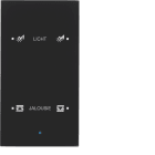 HAGER BOCCHIOTTI - Sensore vetro KNX doppio comfort KNX - Serie TS Sensor vetro nero