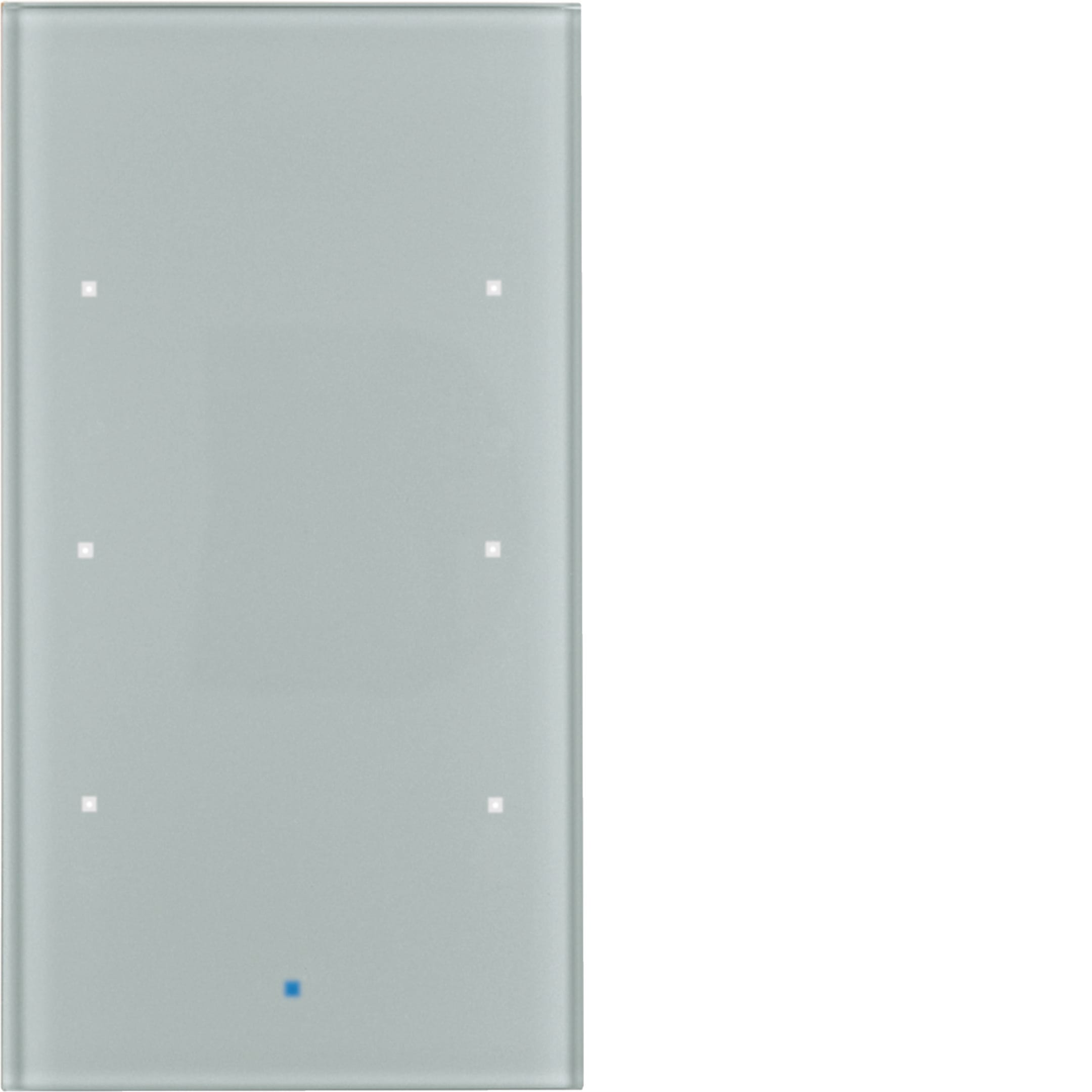 HAGER BOCCHIOTTI - Sensore touch triplo comfort?con accoppiatore bus KNX?Berker TS Sensor vetro alu