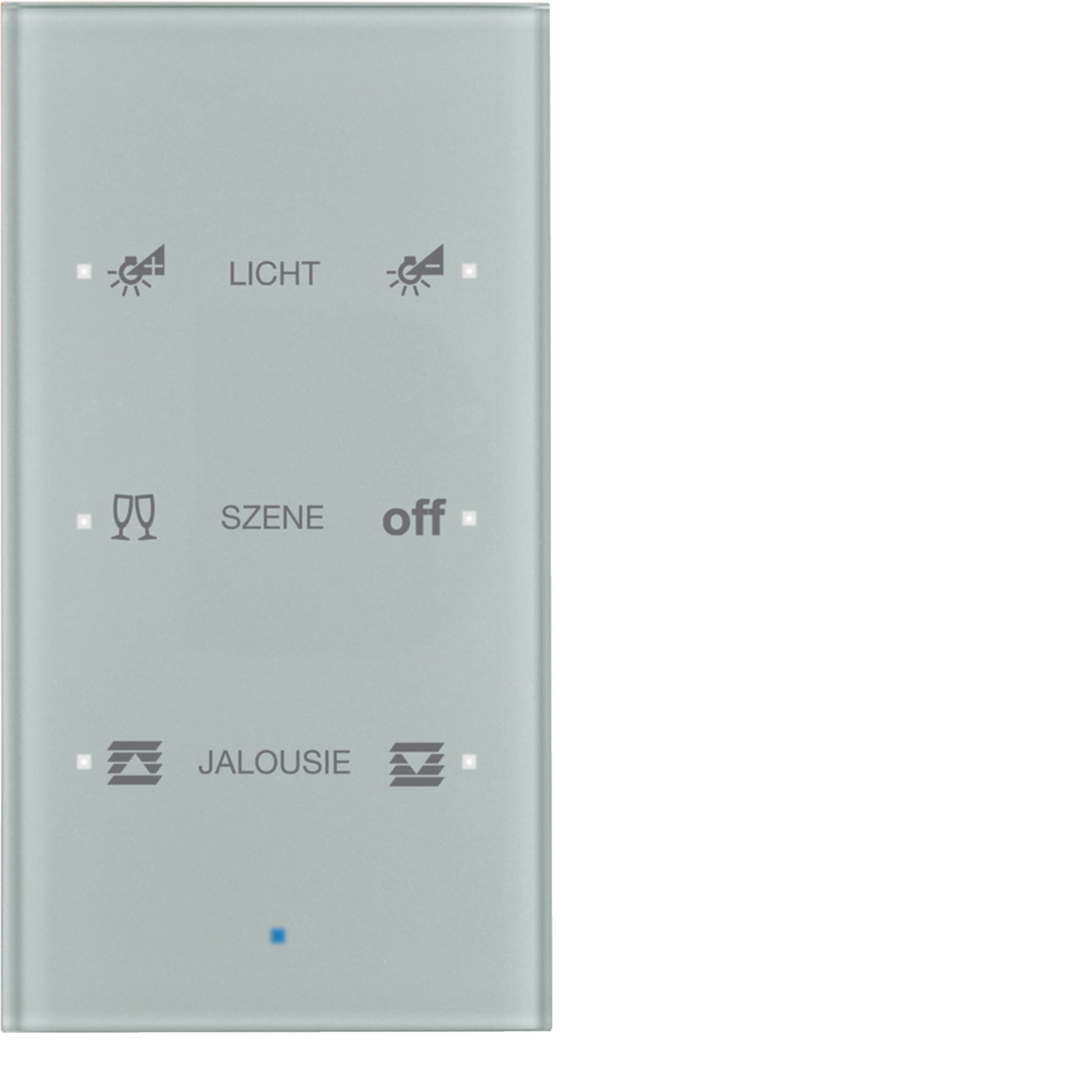 HAGER BOCCHIOTTI - Sensore vetro KNX triplo comfort KNX - Serie TS Sensor vetro alu