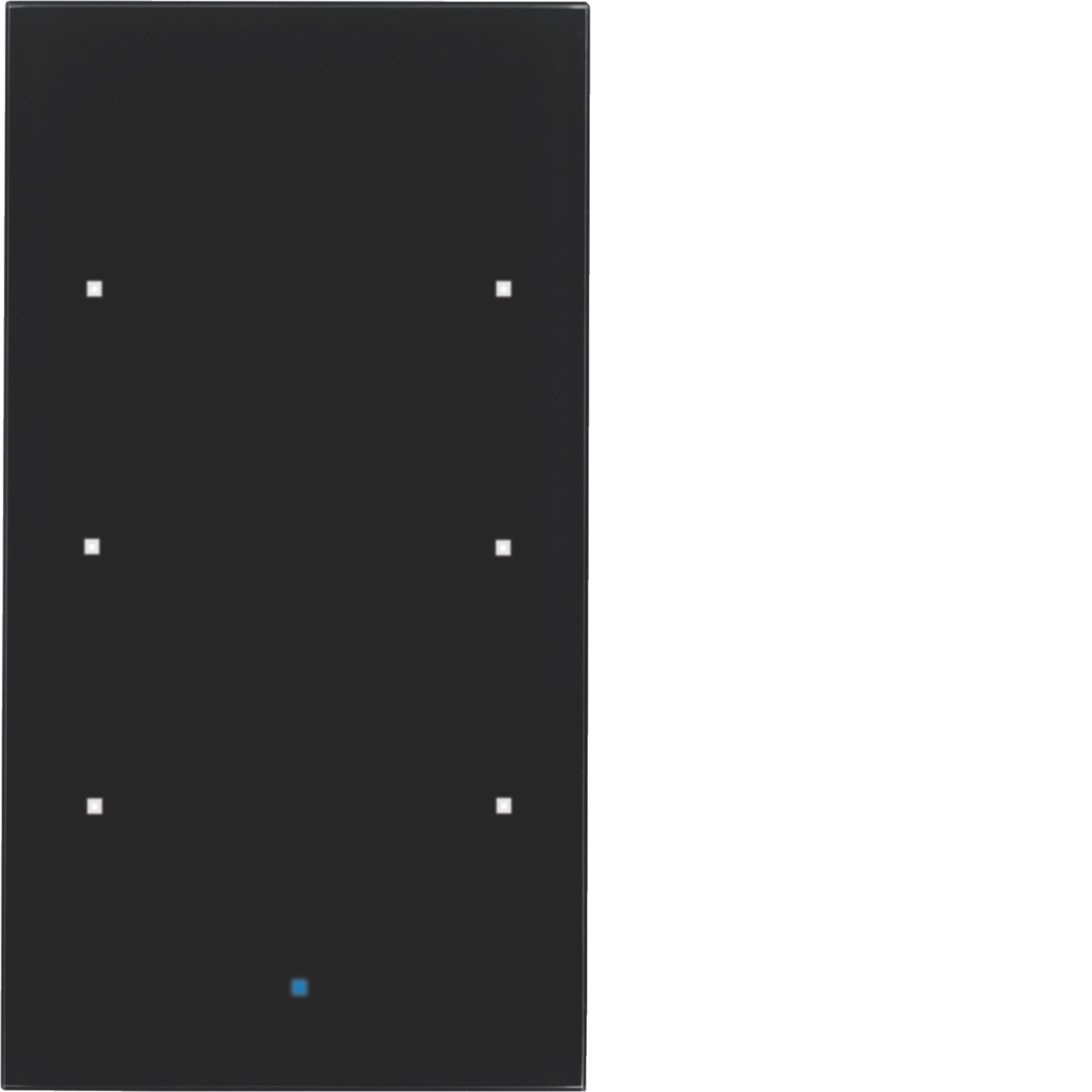 HAGER BOCCHIOTTI - Sensore touch triplo comfort?con accoppiator bus KNX?Berker TS Sensor vetro nero