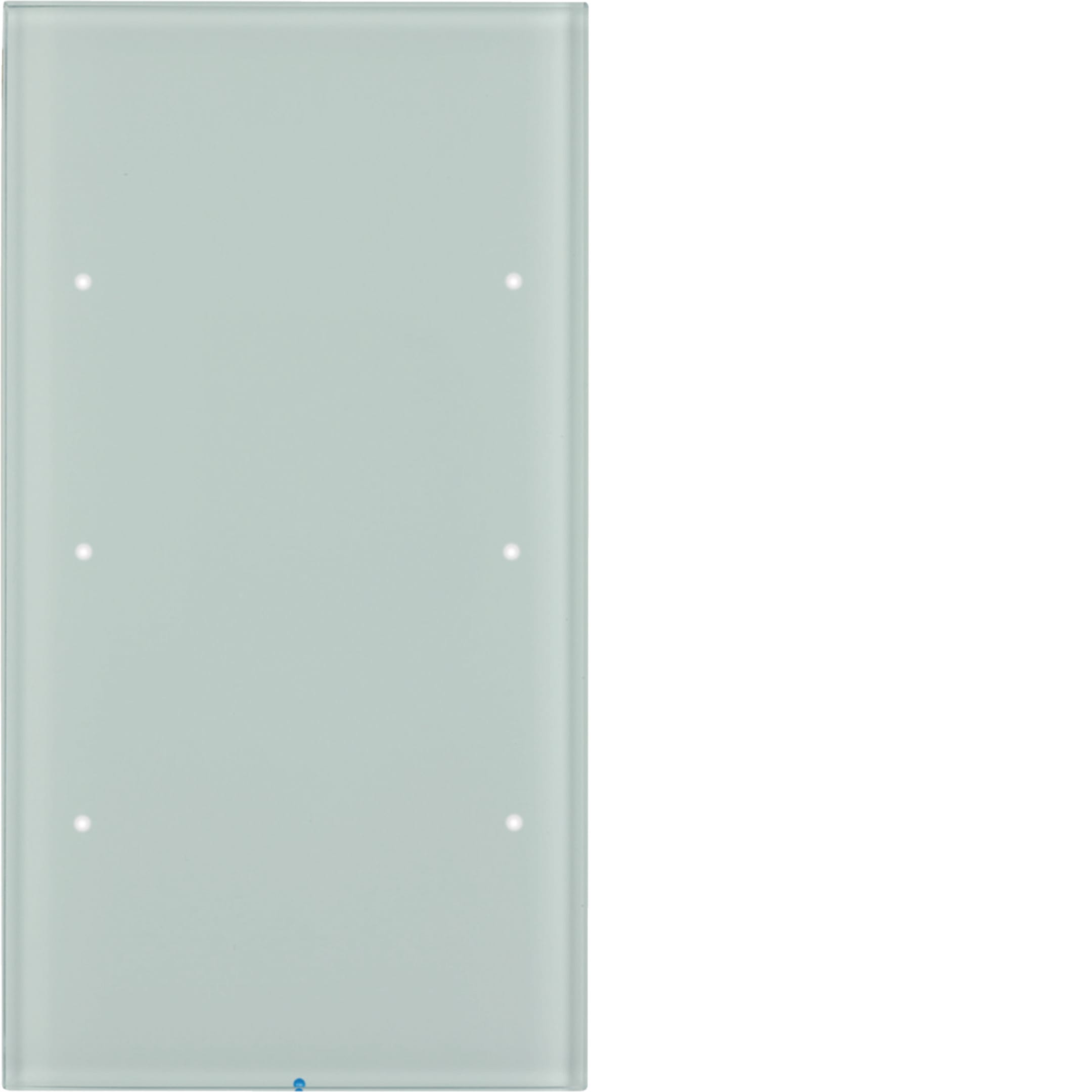 HAGER BOCCHIOTTI - Sensore touch triplo comfort KNX - Serie R.3 vetro bianco polare