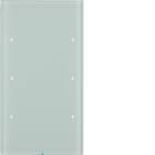 HAGER BOCCHIOTTI - Sensore touch triplo comfort KNX - Serie R.3 vetro bianco polare