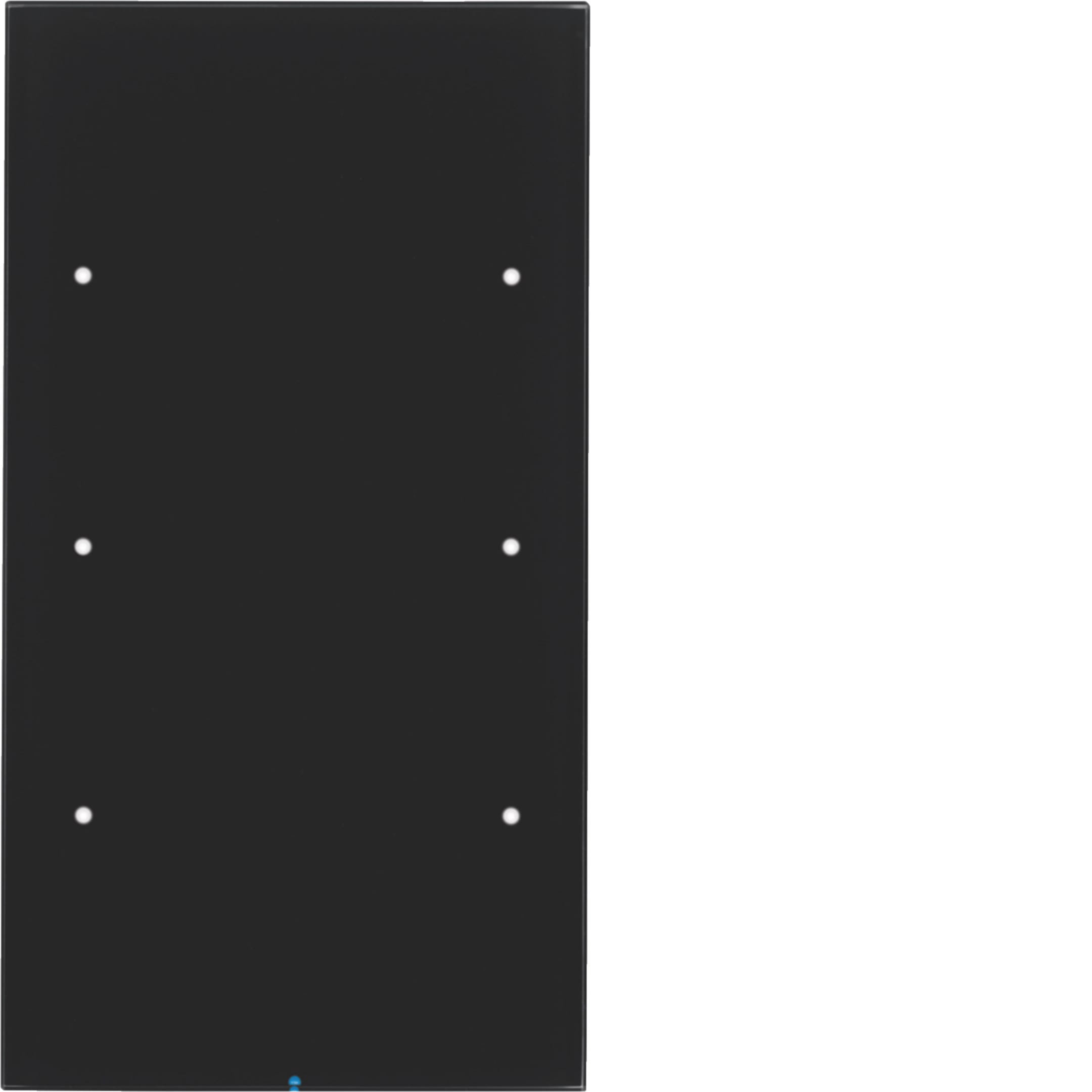HAGER BOCCHIOTTI - Sensore touch triplo comfort KNX - Serie R.3 vetro nero