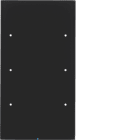 HAGER BOCCHIOTTI - Sensore touch triplo comfort KNX - Serie R.3 vetro nero