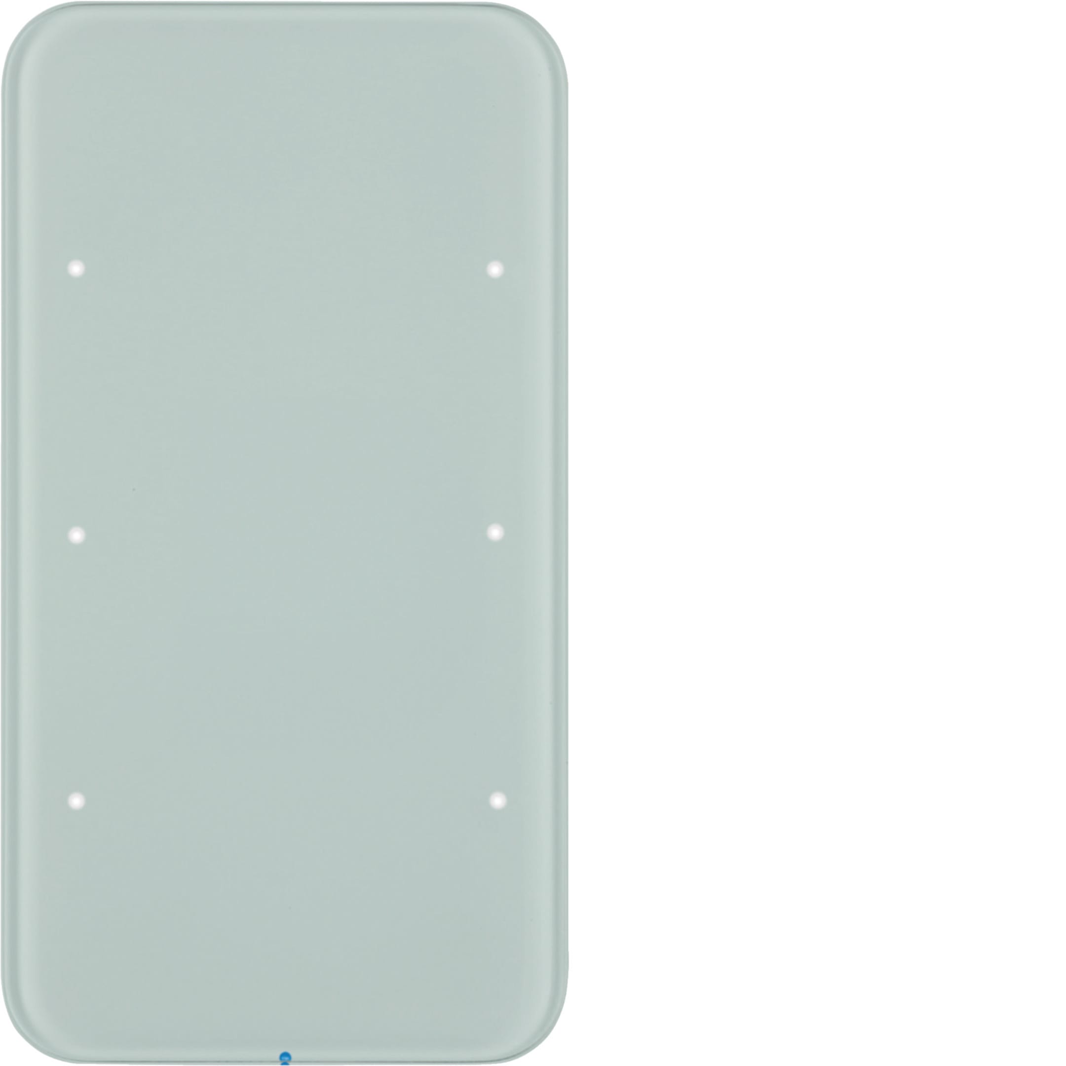 HAGER BOCCHIOTTI - Sensore touch triplo comfort KNX - Serie R.1 vetro bianco polare