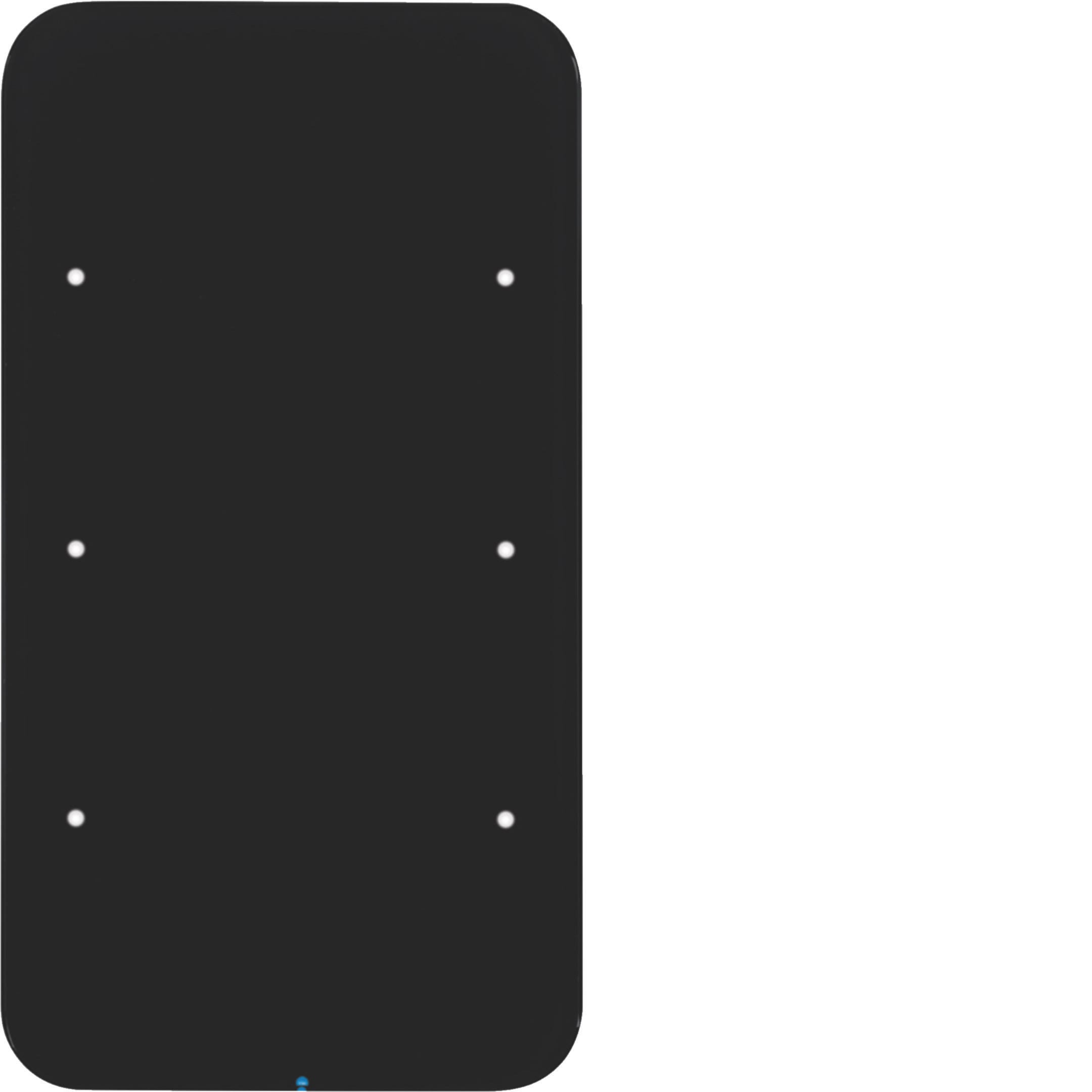 HAGER BOCCHIOTTI - Sensore touch triplo comfort KNX - Serie R.1 vetro nero