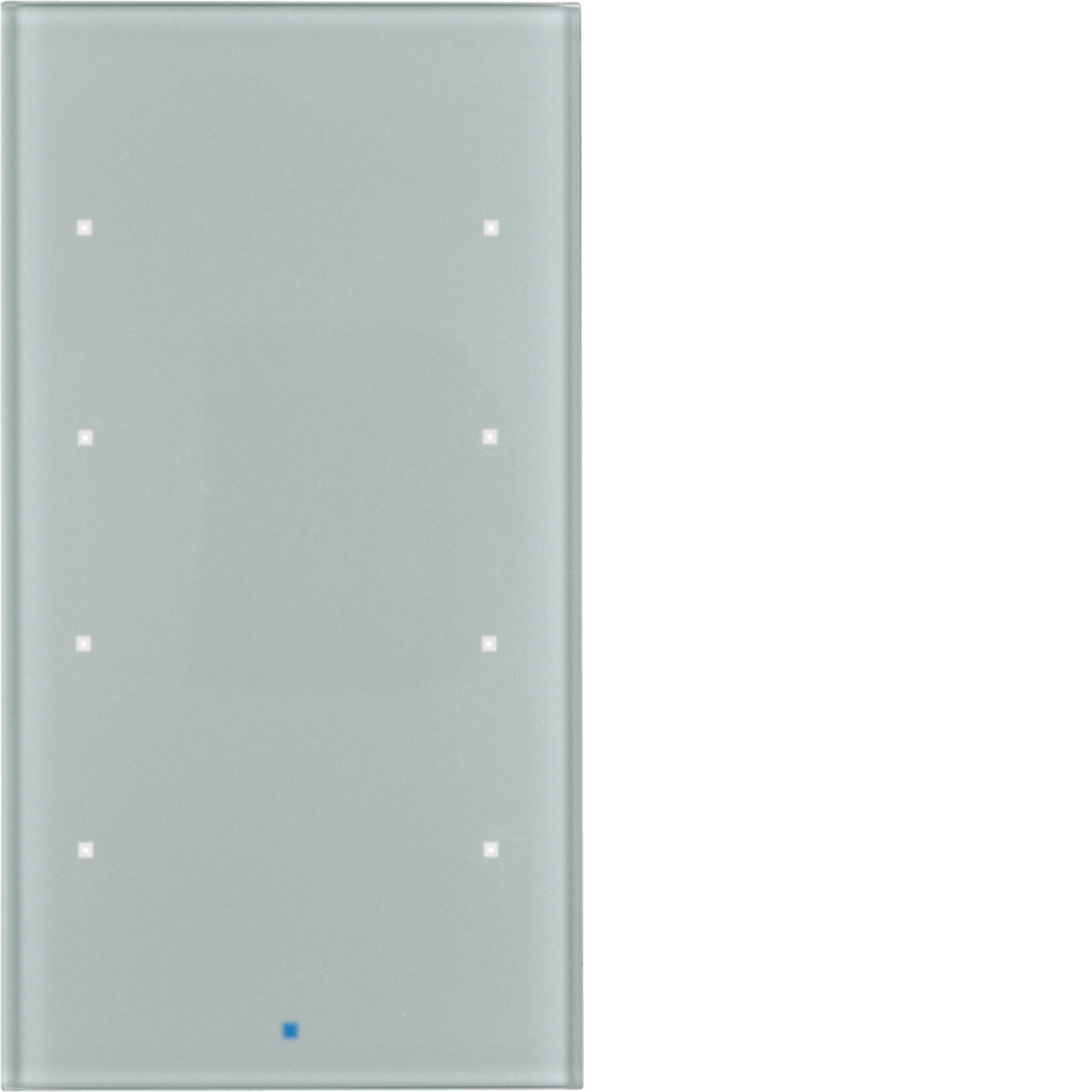 HAGER BOCCHIOTTI - Sensore touch quadruplo comfort?con accopp. bus KNX?Berker TS Sensor vetro alu