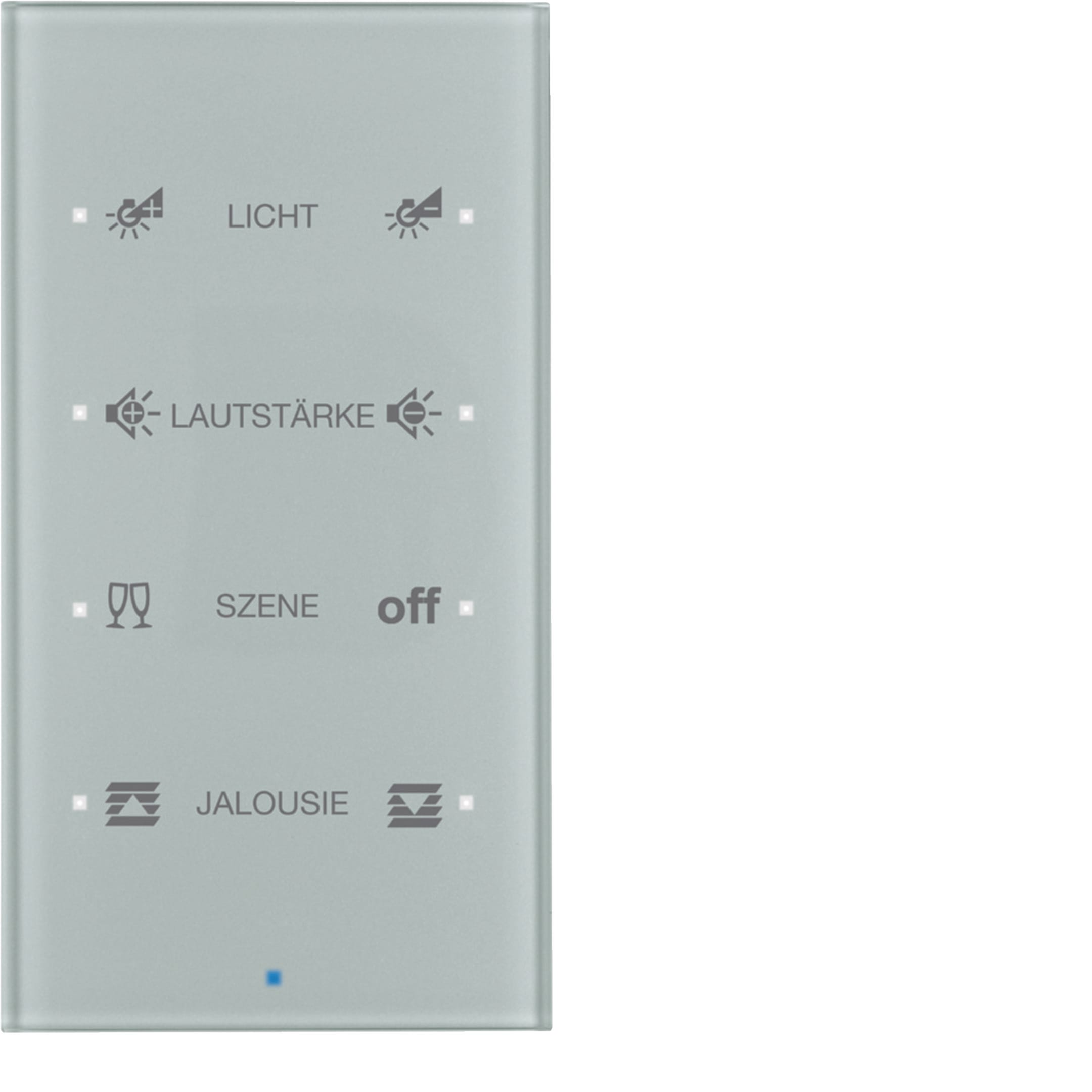 HAGER BOCCHIOTTI - Sensore vetro KNX quadruplo comfort KNX - Serie TS Sensor vetro alu