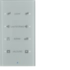 HAGER BOCCHIOTTI - Sensore vetro KNX quadruplo comfort KNX - Serie TS Sensor vetro alu