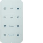 HAGER BOCCHIOTTI - Sensore touch quadruplo comfort KNX - Serie R.1 vetro bianco polare