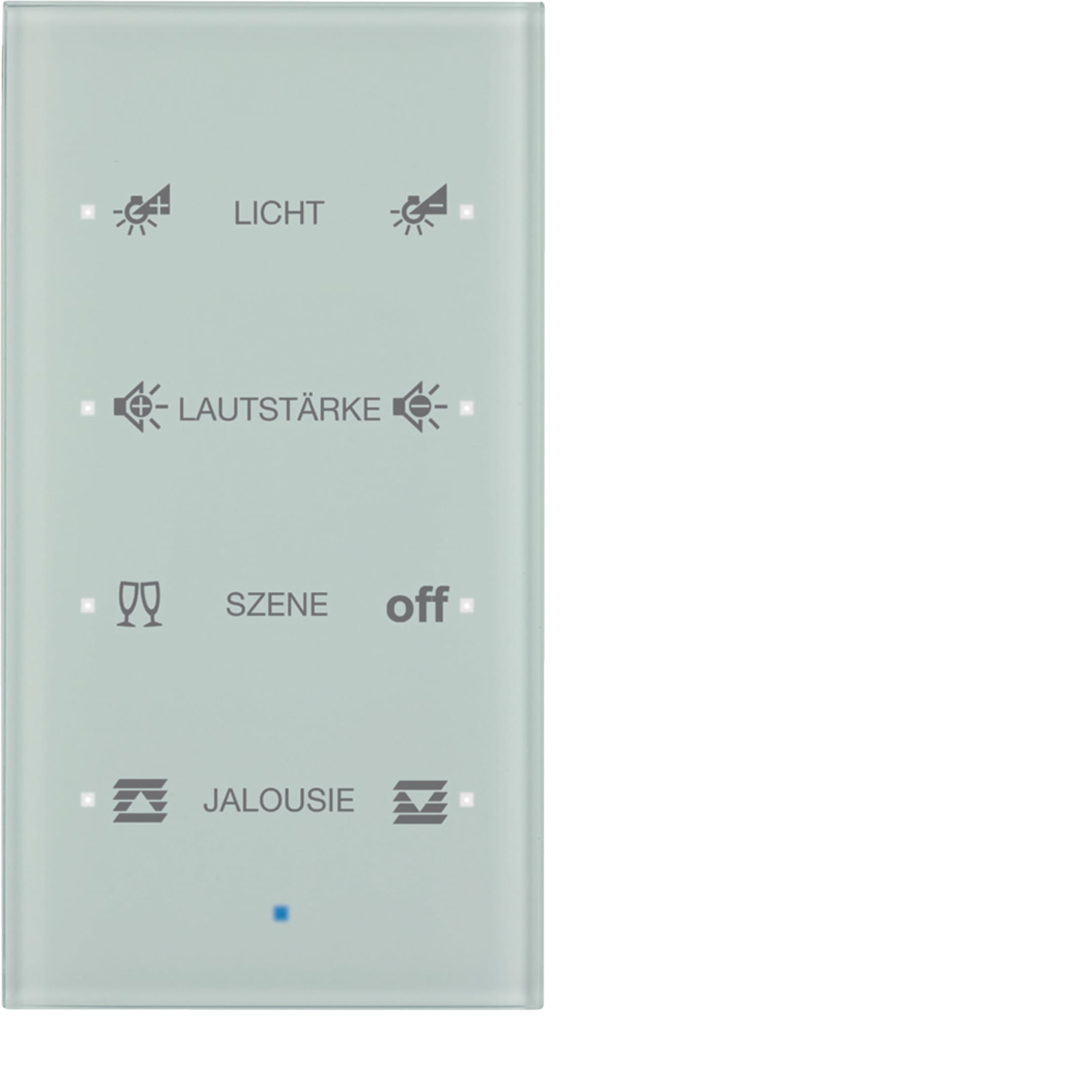 HAGER BOCCHIOTTI - Sensore vetro KNX quadruplo comfort KNX - Serie TS Sensor vetro bianco polare