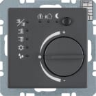 HAGER BOCCHIOTTI - Termostato KNX KNX - Serie Q.1/Q.3 antracite velluto, verniciato