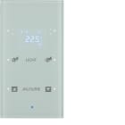 HAGER BOCCHIOTTI - Sensore vetro KNX doppio con Termostato KNX - Serie TS Sensor vetro bianco pol.