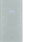 HAGER BOCCHIOTTI - Sensore vetro KNX triplo con Termostato KNX - Serie TS Sensor vetro alu