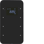 HAGER BOCCHIOTTI - Sensore touch triplo con Termostato KNX - Serie R.1 vetro nero