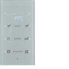 HAGER BOCCHIOTTI - Sensore vetro KNX triplo con Termostato KNX - Serie TS Sensor vetro alu