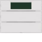 HAGER BOCCHIOTTI - Sensore a tasti doppio con regolat. di temperatura KNX - Serie K.1 Bianco pol.