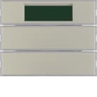 HAGER BOCCHIOTTI - Sensore a tasti doppio con regolat. di temperatura KNX - Serie K.5 acciaio inox